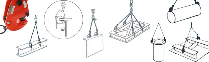 鷹牌G型橫吊鋼板鉗應(yīng)用圖示