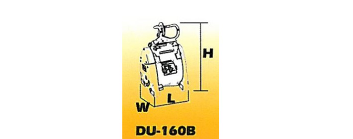 DU-160B小金剛電動葫蘆結(jié)構(gòu)尺寸圖片