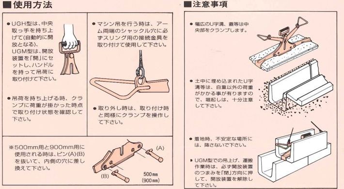 UGH型鷹牌U字槽用夾鉗使用方法與注意事項