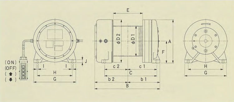 FUJI FE鋁合金電動(dòng)卷?yè)P(yáng)機(jī)技術(shù)參數(shù)