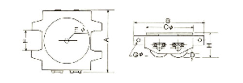 AL-DUW-K型搬運(yùn)小坦克尺寸圖