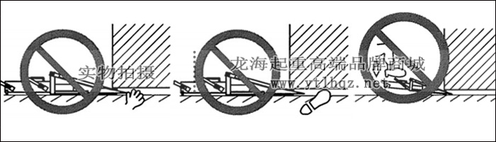 鷹牌KP-15楔形千斤頂使用注意示意圖4