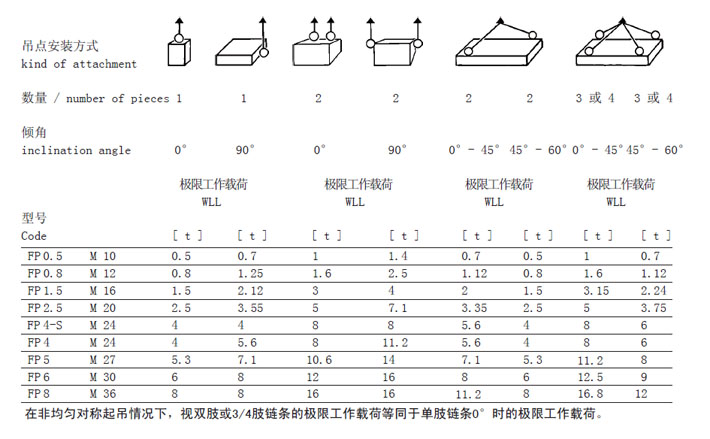 FP型JDT扁平旋轉(zhuǎn)吊點安裝方式