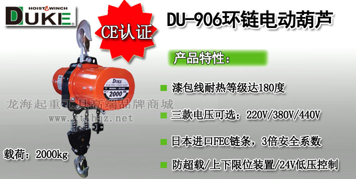 DU-906環(huán)鏈電動葫蘆圖片